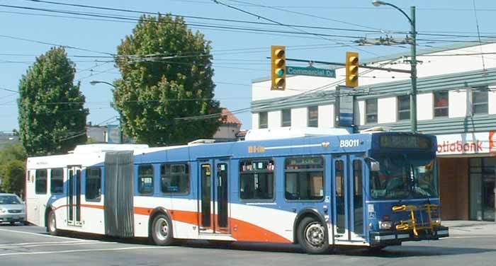 Coast Mountain Bus New Flyer D60LF articulated bus B8011